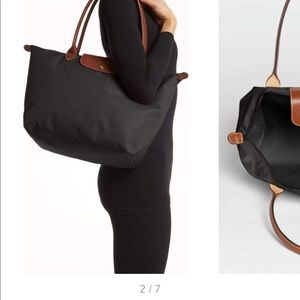 Black Large Longchamp Le Pliage Tote